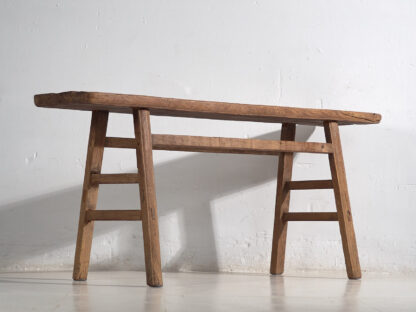 Mesa consola antigua de madera maciza (c.1920) #44