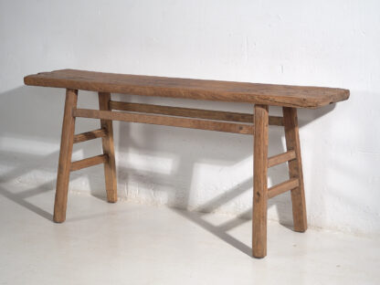 Mesa consola antigua de madera maciza (c.1920) #44