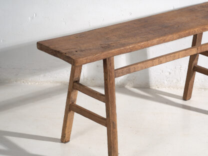 Mesa consola antigua de madera maciza (c.1900) #44 - Imagen 3