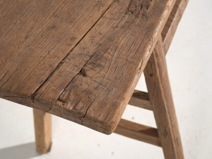 Mesa consola antigua de madera maciza (c.1900) #44 - Imagen 5