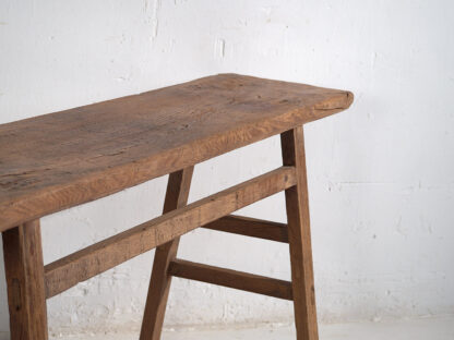 Mesa consola antigua de madera maciza (c.1900) #44 - Imagen 7