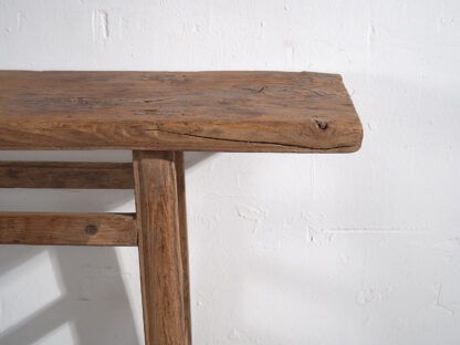 Mesa consola antigua de madera maciza (c.1900) #44 - Imagen 9