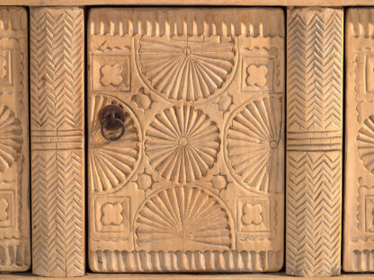 Antiguo mueble TV tallado a mano (c.1900) #53 - Imagen 15