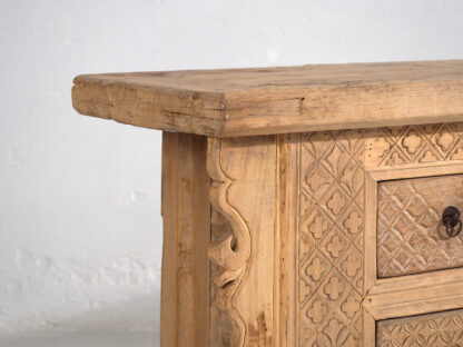Antiguo mueble TV tallado a mano (c.1900) #53 - Imagen 6