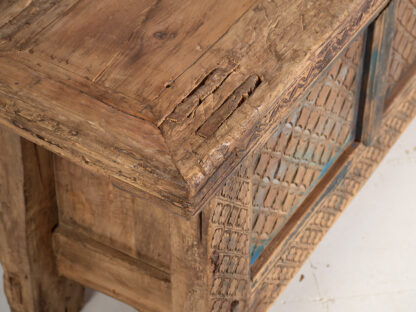 Antiguo mueble TV largo en tonalidades azules (c.1850) #57 - Imagen 2