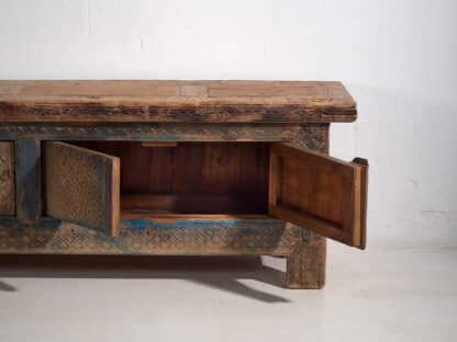 Antiguo mueble TV largo en tonalidades azules (c.1850) #57 - Imagen 10