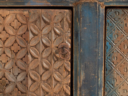 Antiguo mueble TV largo en tonalidades azules (c.1850) #57 - Imagen 13