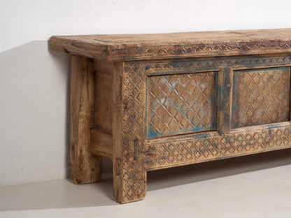 Antiguo mueble TV largo en tonalidades azules (c.1850) #57 - Imagen 17