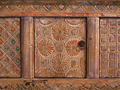 Antique carved sideboard with violet tones (c.1850) #65 - Image 12