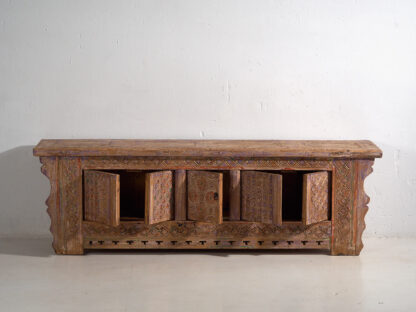 Antique carved sideboard with violet tones (c.1900) #65