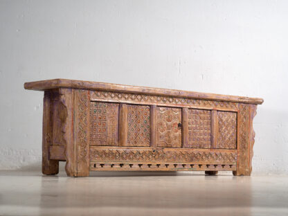 Antique carved sideboard with violet tones (c.1900) #65