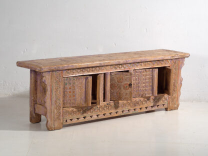 Antique carved sideboard with violet tones (c.1900) #65
