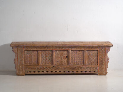 Antique carved sideboard with violet tones (c.1900) #65