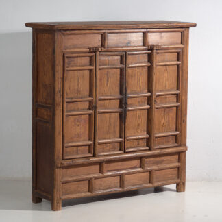 Antique Chinese solid wood antique ethnic cabinet (c.1900) #74