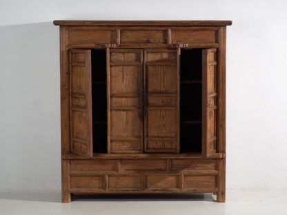 Antique Chinese solid wood antique ethnic cabinet (c.1900) #74