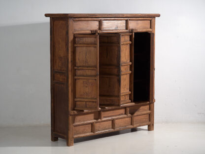Antique Chinese solid wood antique ethnic cabinet (c.1900) #74