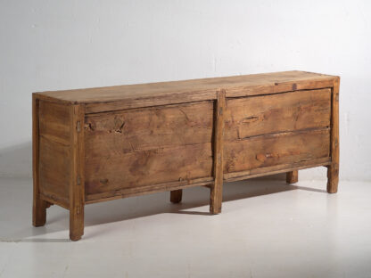 Antique double antique primitive style sideboard (c.1900) #16