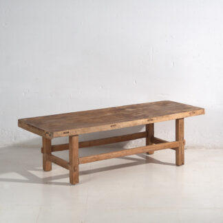 Mesa larga de salón antigua (c.1900) #47