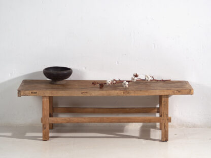 Mesa larga de salón antigua (c.1900) #47