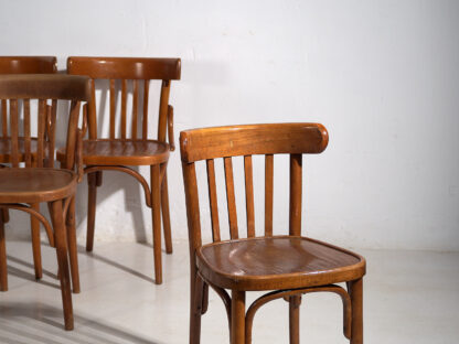 Sillas antiguas de bistró estilo vienés (c.1920). Conjunto de 4 piezas #16 - Imagen 2