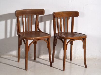 Sillas antiguas de bistró estilo vienés (c.1920). Conjunto de 4 piezas #16
