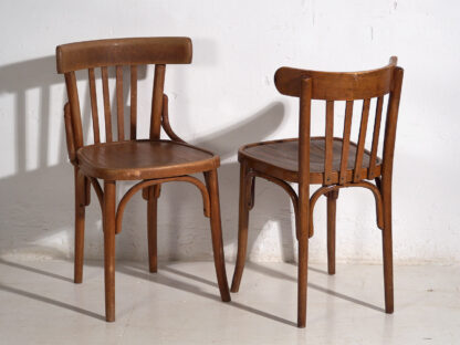 Sillas antiguas de bistró estilo vienés (c.1920). Conjunto de 4 piezas #16