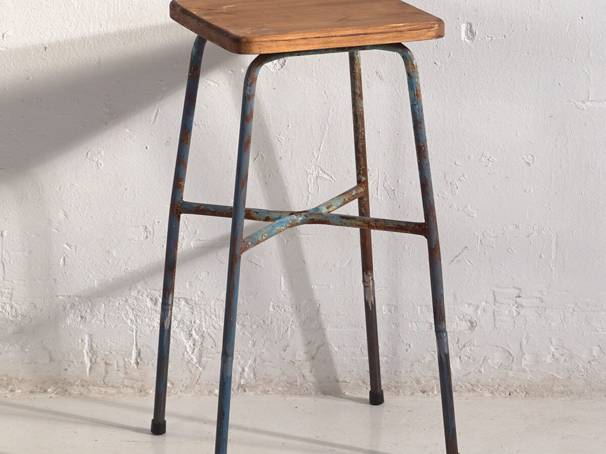 スツール 60s French Vintage Stool Vintage French Wooden Stool #5 – Beautiful Mess Home & Garden