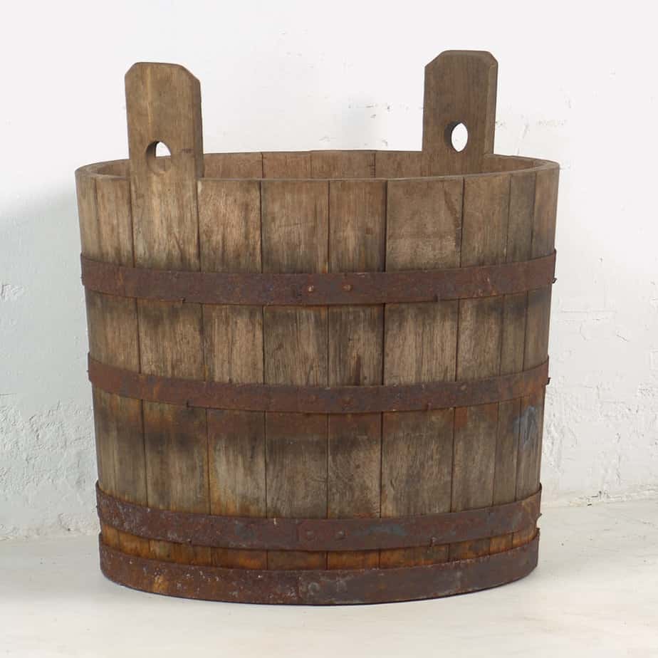 Barrica antigua de madera con asas (c.1920)