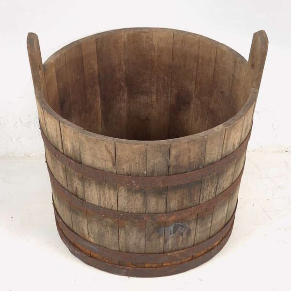 Antique wooden barrel with handles (c.1920) - Image 2