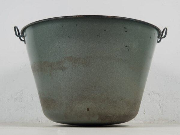 Caldero grande antiguo de metal (c.1950) - Imagen 2