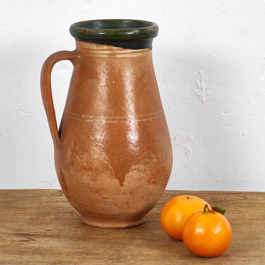 Antique ceramic vase with handle (c.1900) #2