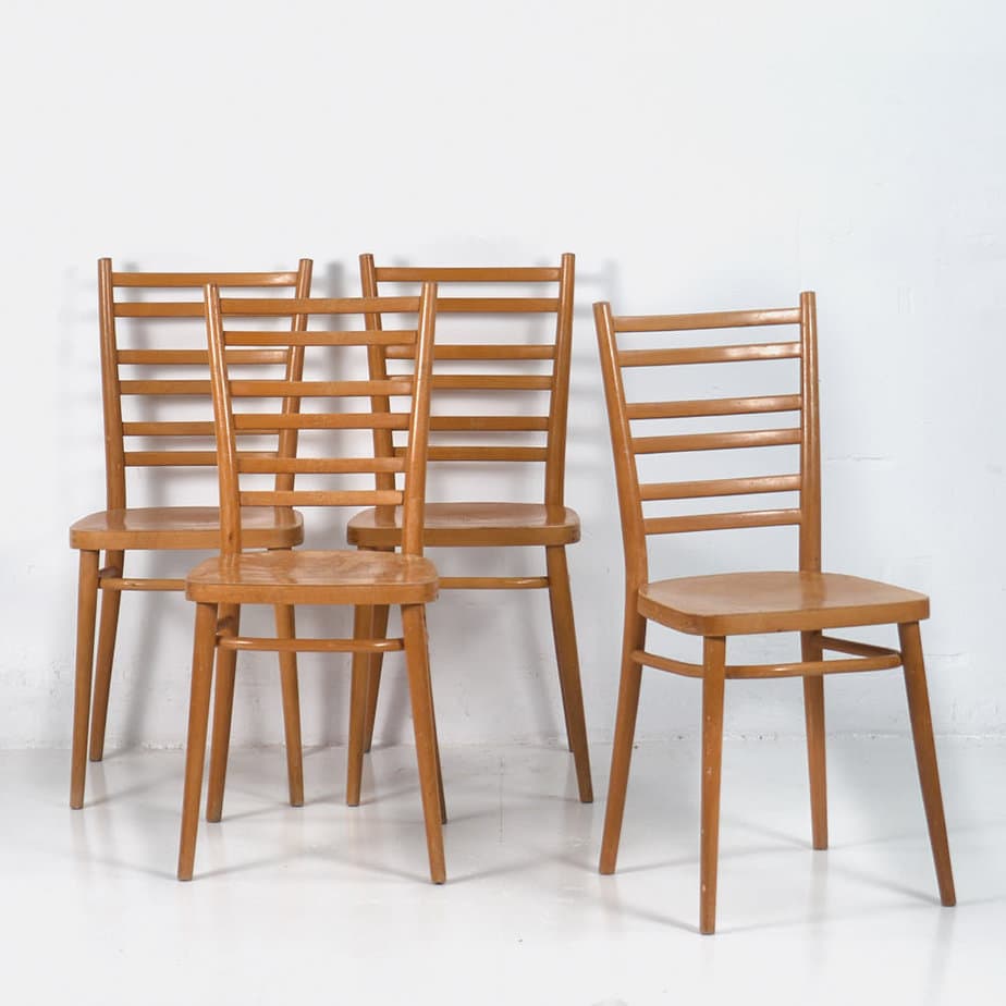 Sillas vintage de comedor (c.1950). Conjunto de 4 piezas #3