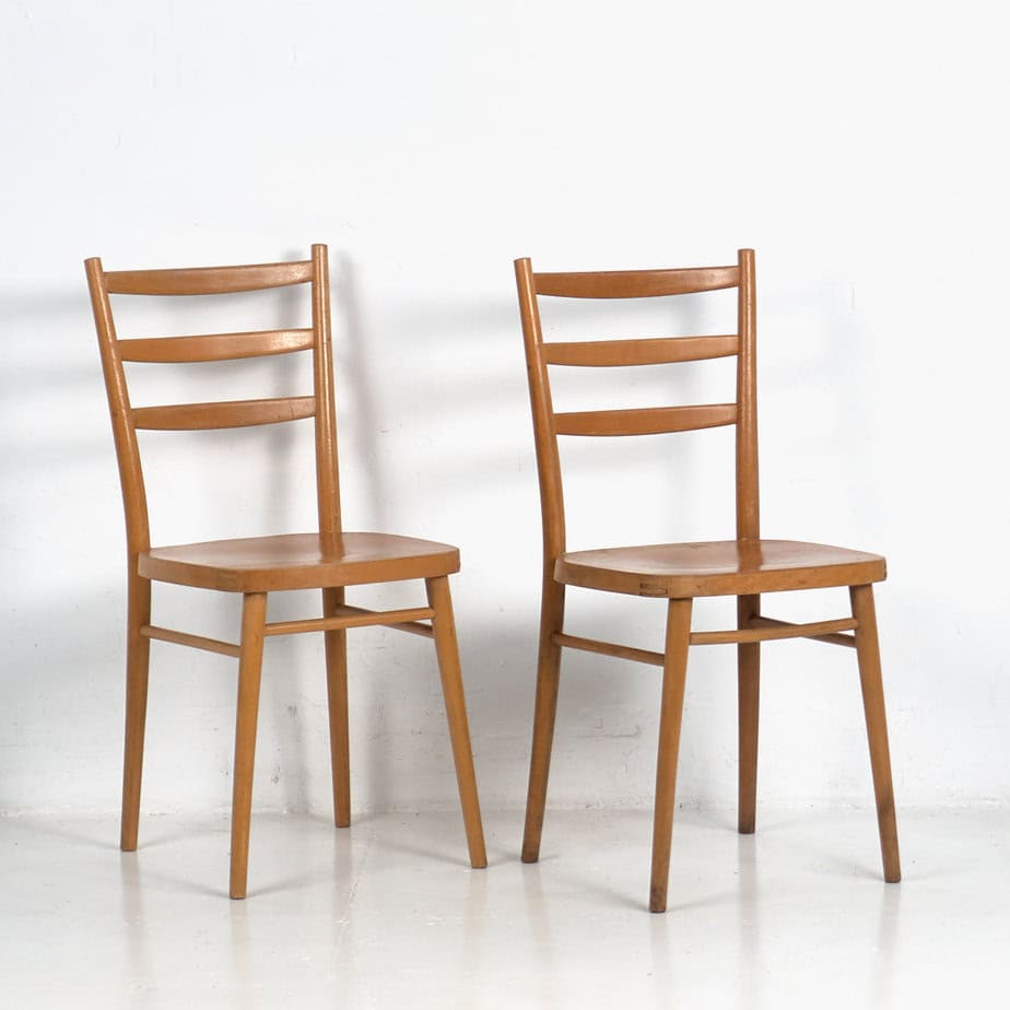 Chaises vintage de salle à manger (vers 1950). Ensemble de 2 pièces