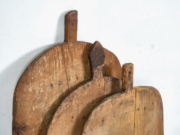 Set of antique oval cutting boards (c.1920). Set of 3 pieces #5 - Image 2