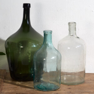Damajuanas antiguas de colores (c.1920). Conjunto de 3 piezas #20