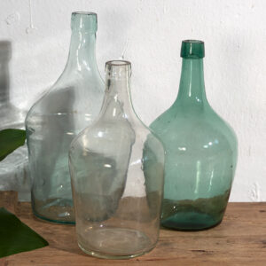 Damajuanas de colores antiguas (c.1920). Conjunto de 3 piezas #25