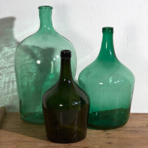 Conjunto de damajuanas antiguas (c.1920). Conjunto de 3 piezas #26