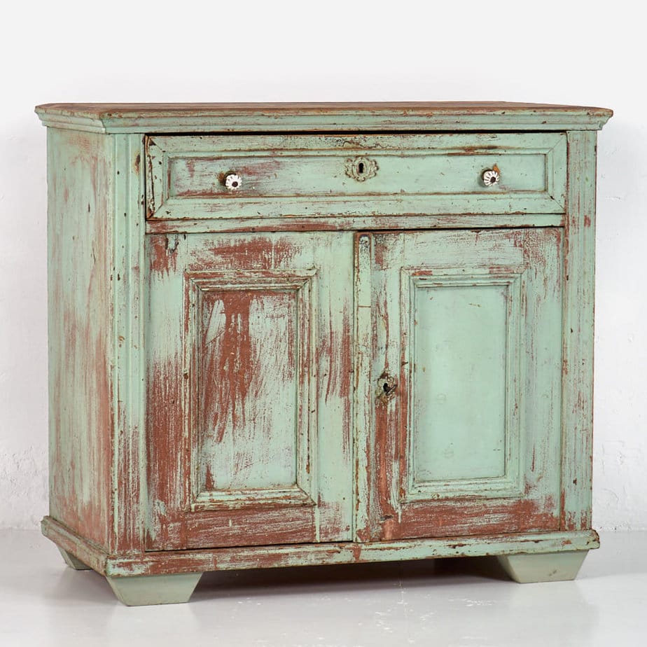 Cómoda de madera maciza antigua (c.1900)