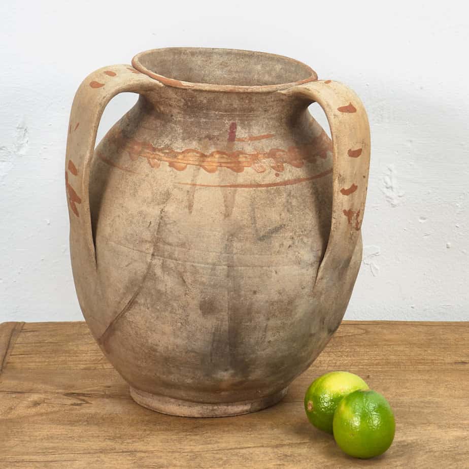 Vase ancien en céramique de style wabi sabi (c.1920) #5