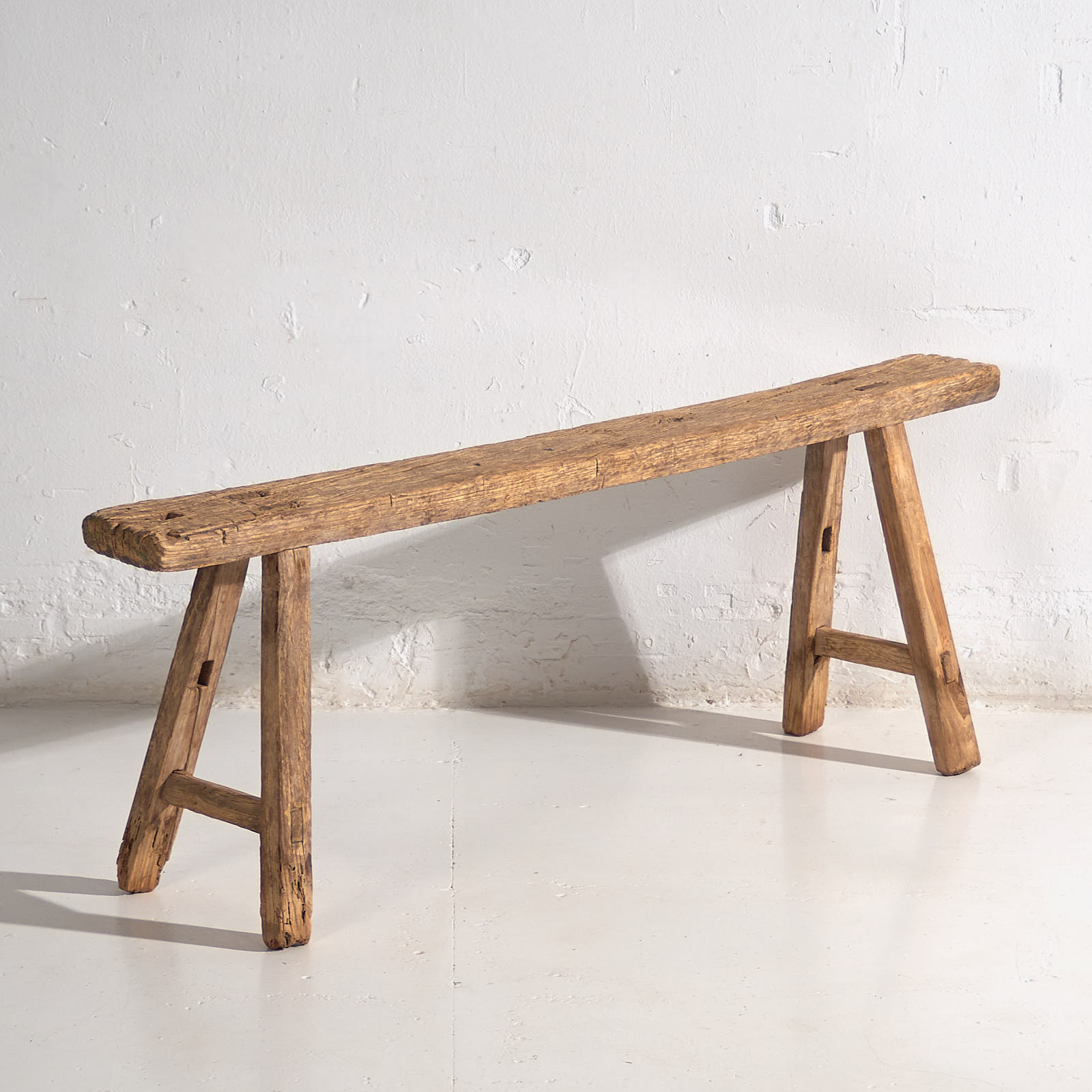 Banqueta primitiva antigua (c.1870) #46