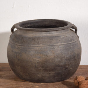 Jarrón pequeño antiguo de cerámica (c.1900) #2