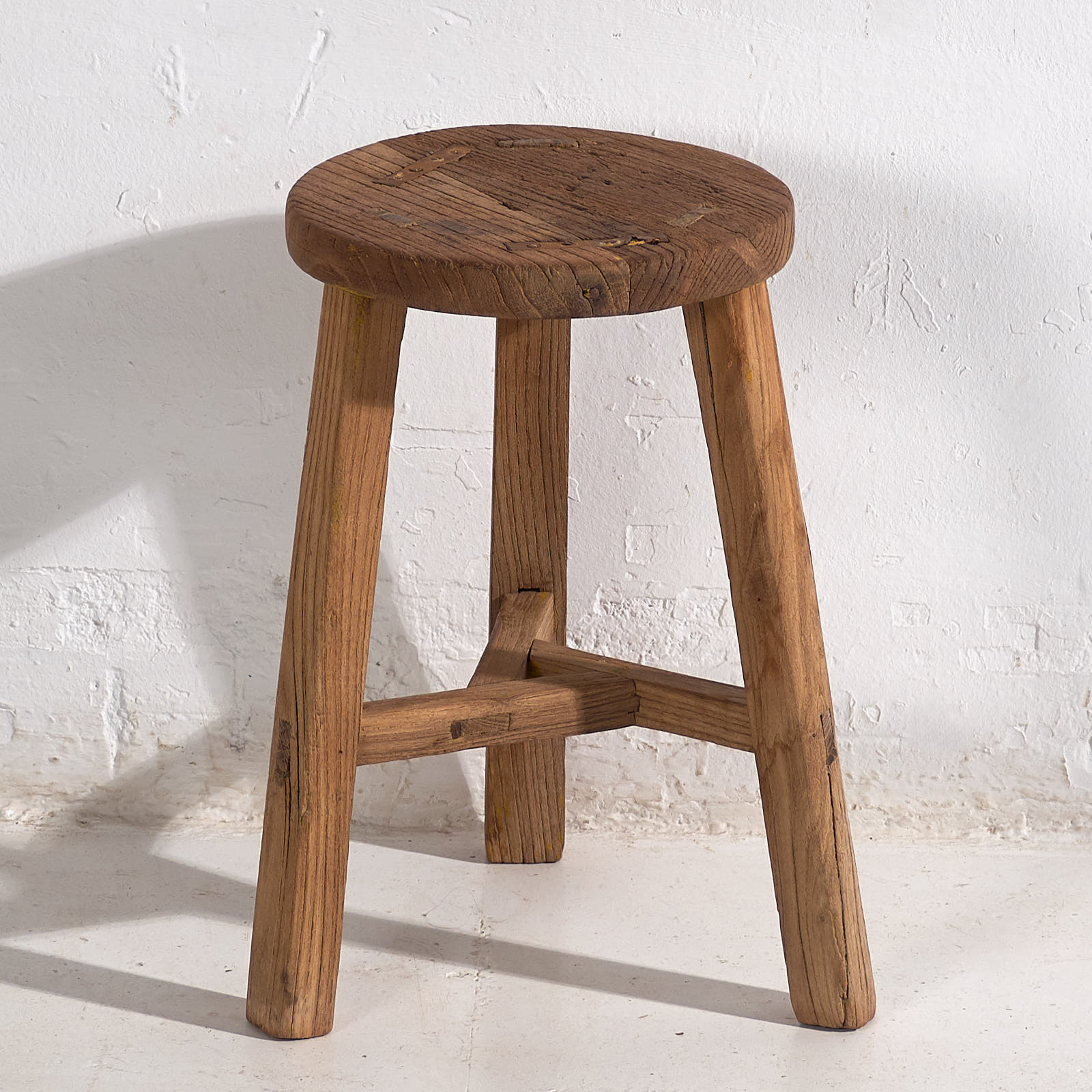 Taburete antiguo de estilo primitivo (c.1900) #14