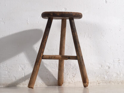 Taburete redondo antiguo (c.1900) #20