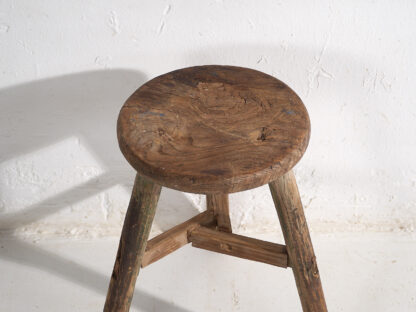 Taburete primitivo antiguo (c.1920) #21 - Imagen 3