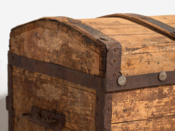 Baúl grande antiguo de madera lavada (c.1900) #66 - Imagen 3