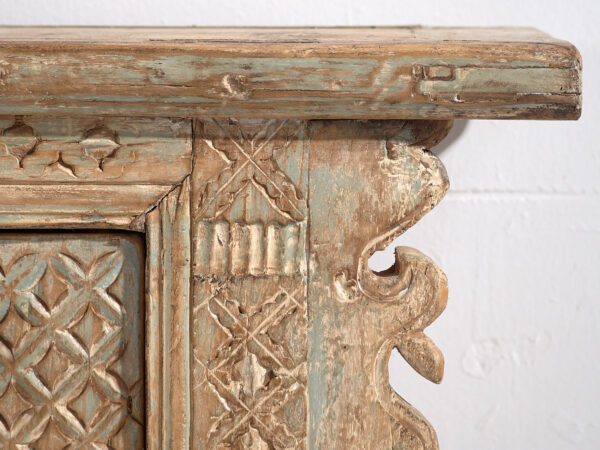 Mueble TV antiguo con pátina de color verde menta (c.1900) #33 - Imagen 7