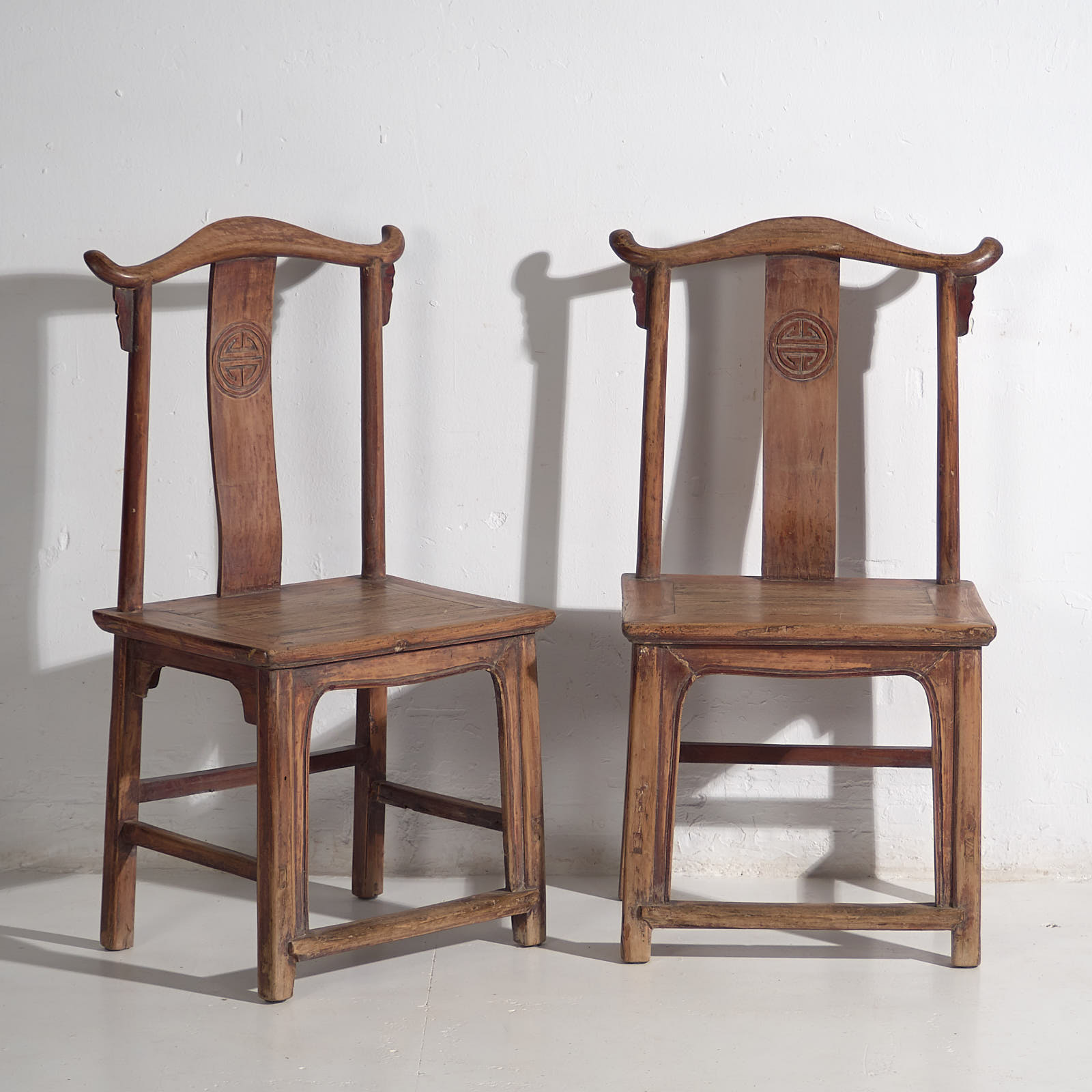 Sillas chinas antiguas con respaldo alto (c.1900) #63
