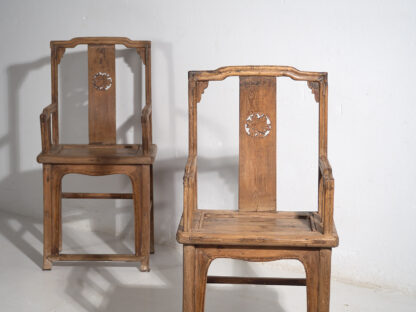 Sillas chinas antiguas de estilo Qing (c.1900) #69 - Imagen 4