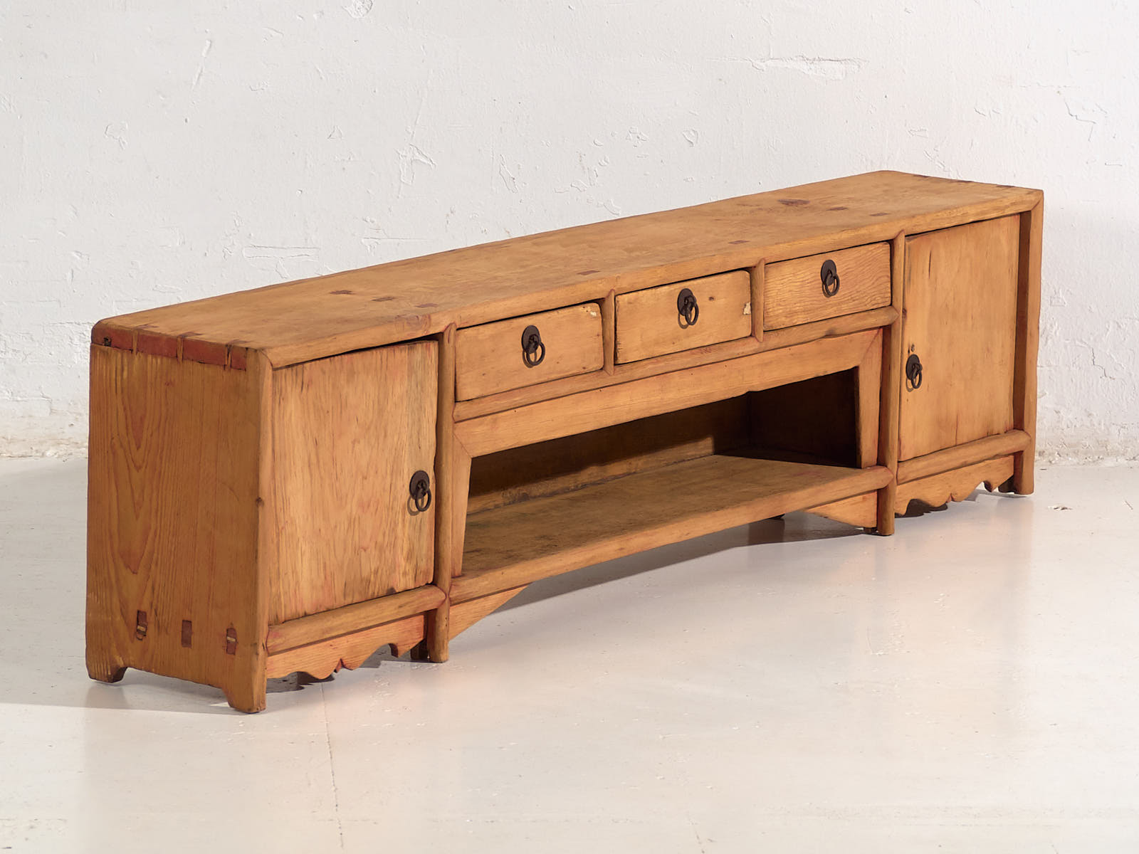 Petit meuble TV ancien (c.1900) #35