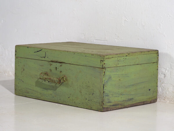 Pequeño cofre antiguo de color verde (c.1920) #11 - Imagen 10